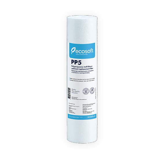 REPLACEMENT WATER SEDIMENT FILTER ECOSOFT PP 5 MIC 2.5X10 - RF0005