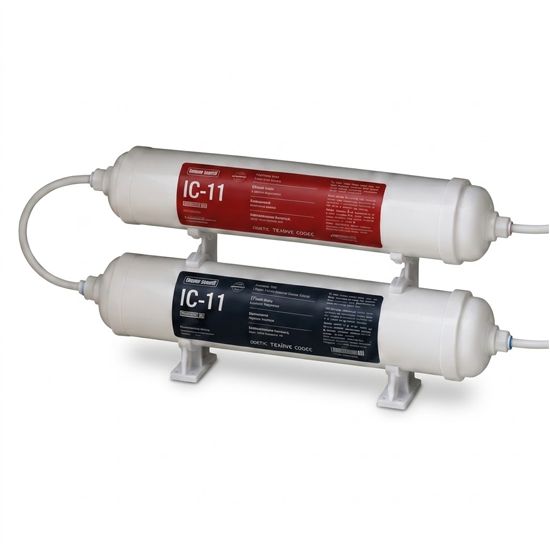 ΦΊΛΤΡΟ ΝΕΡΟΎ ΣΎΣΤΗΜΑ 2-ΣΤΑΔΊΩΝ INLINE IONICORE PP 5 MIC + GAC CARBON 2.5''X11'' - CU0002