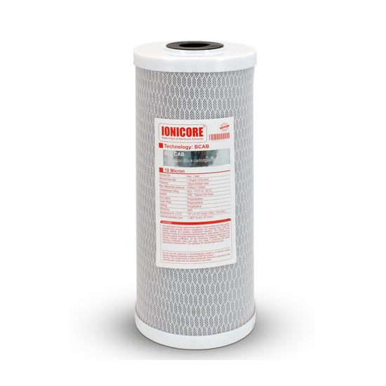 REPLACEMENT WATER CARBON FILTER IONICORE BIG BLUE CARBON BLOCK 4.5''X10''