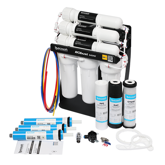 ΦΙΛΤΡΟ ΝΕΡΟΥ ΑΝΤΙΣΤΡΟΦΗΣ ΟΣΜΩΣΗΣ ECOSOFT ROBUST MINI 1000STD ΑΠΕΥΘΕΙΑΣ ΡΟΗΣ 300GPD